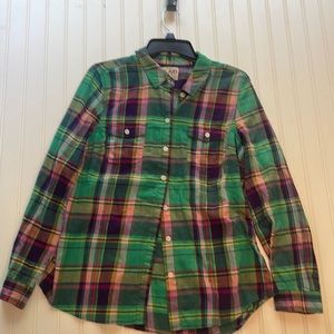 Women’s | Old Navy Plaid Flannel Neon | Size: Large